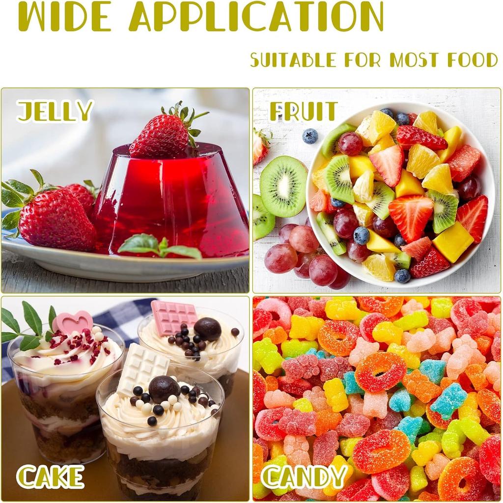 Nuogo 200 Pcs Dessert Cups with Spoons 100 Pcs 5 oz Mini Clear Plastic Parfait Cup with 100 Spoon Disposable Dessert Goblets Appetizer Cup for Summer