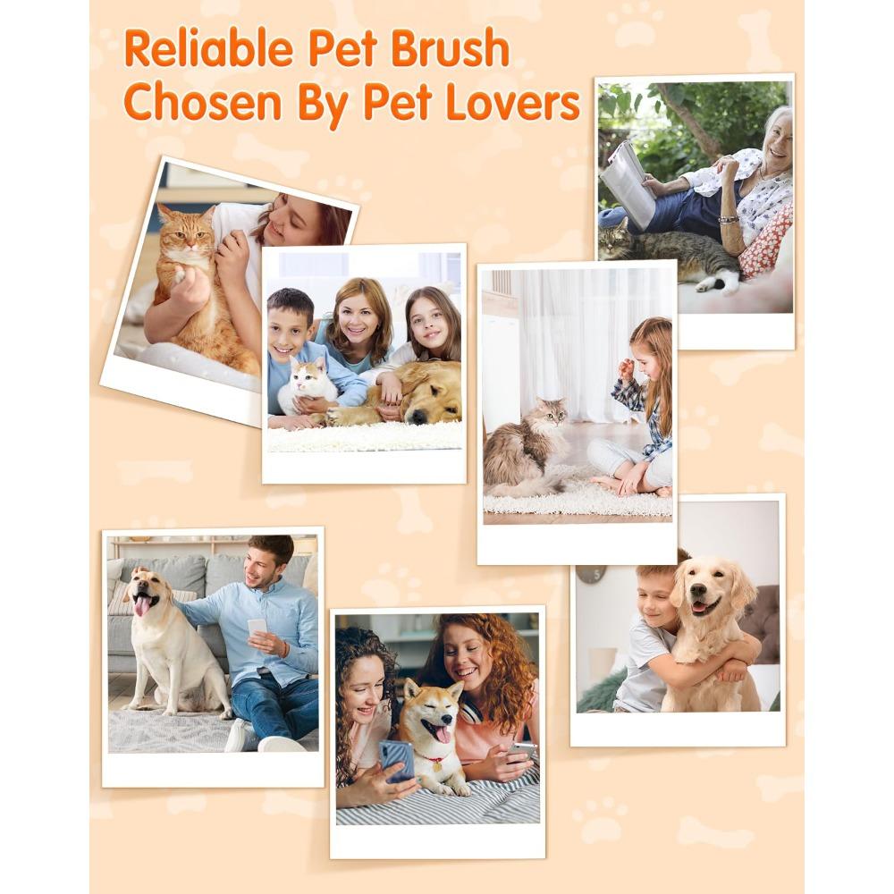 2026 New Pet Steam Brush, Cat Hair Removal Comb - 3-in-1 USB Rechargeable Pet Hair Remover with Water Tank (1 piece, Cream Coffee Color)