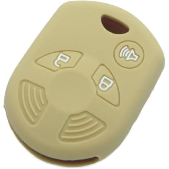 SEGADEN Silicone Cover Protector Case Holder Skin Jacket Compatible with Ford Edge Escape Expedition Explorer F-150 Flex Ranger Windstar 3 Button