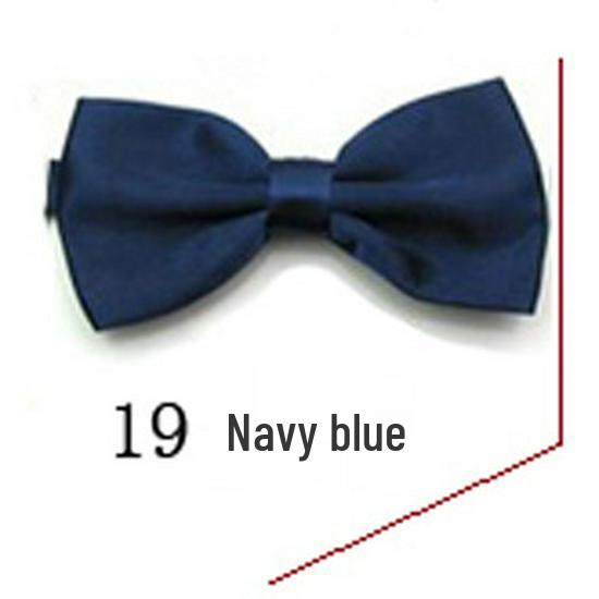 Krawatte im koreanischen Stil mit doppelter Lage für Männer und Frauen - Trendiges einfarbiges Hochzeitsaccessoire