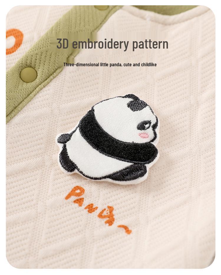 Children's Quilted Warm Underwear Set – Thick 2-Piece for Baby, Spring & Autumn.