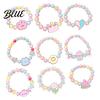 Toddler Safe Bead Bracelet for Kids Macaron Color Beads Elastic