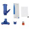 Small Pool Vacuum Portable Pond Vacuum Cleaner with 5 Section Aluminum Alloy Rod Nylon Fine Mesh Bag for Spa Hot Tub