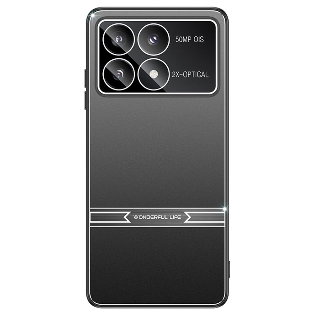 For Xiaomi Poco F6 Pro 5G/Redmi K70 5G/K70 Pro 5G Case Matte Metal Back PC+TPU Phone Cover