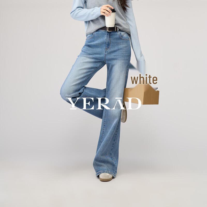 

YERAD Women s Elastic Tencel Blend Flared Jeans 28
