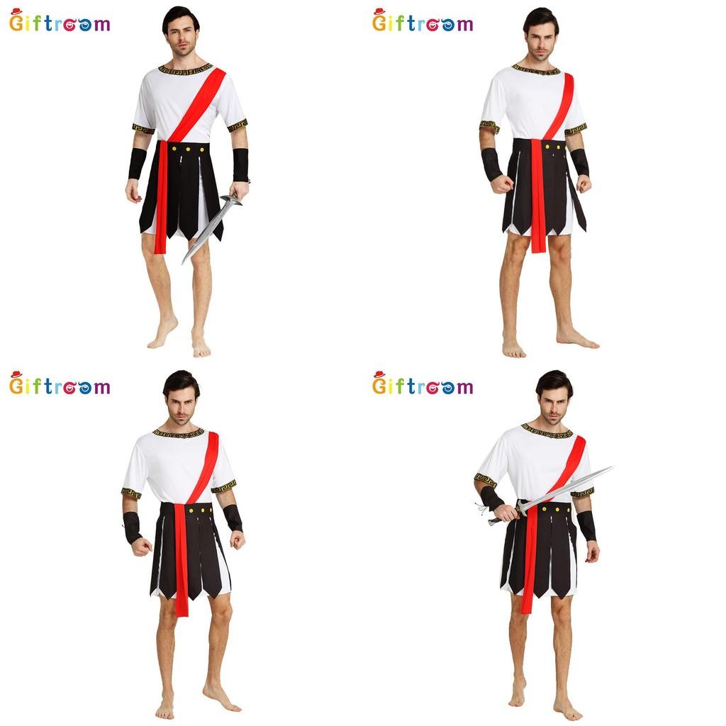 Striking And Fashionable Adult Mens Caesar Warrior Outfit Perfect For Themed Events