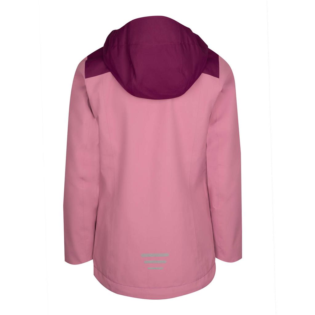 Children's Rain Jacket for a Girl Trollkids Girls Bergen Jacket Orchid/mulberry/peach (611-227)