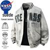NASA Marvel Herrjacka i Faux Suede med Baseballkrage