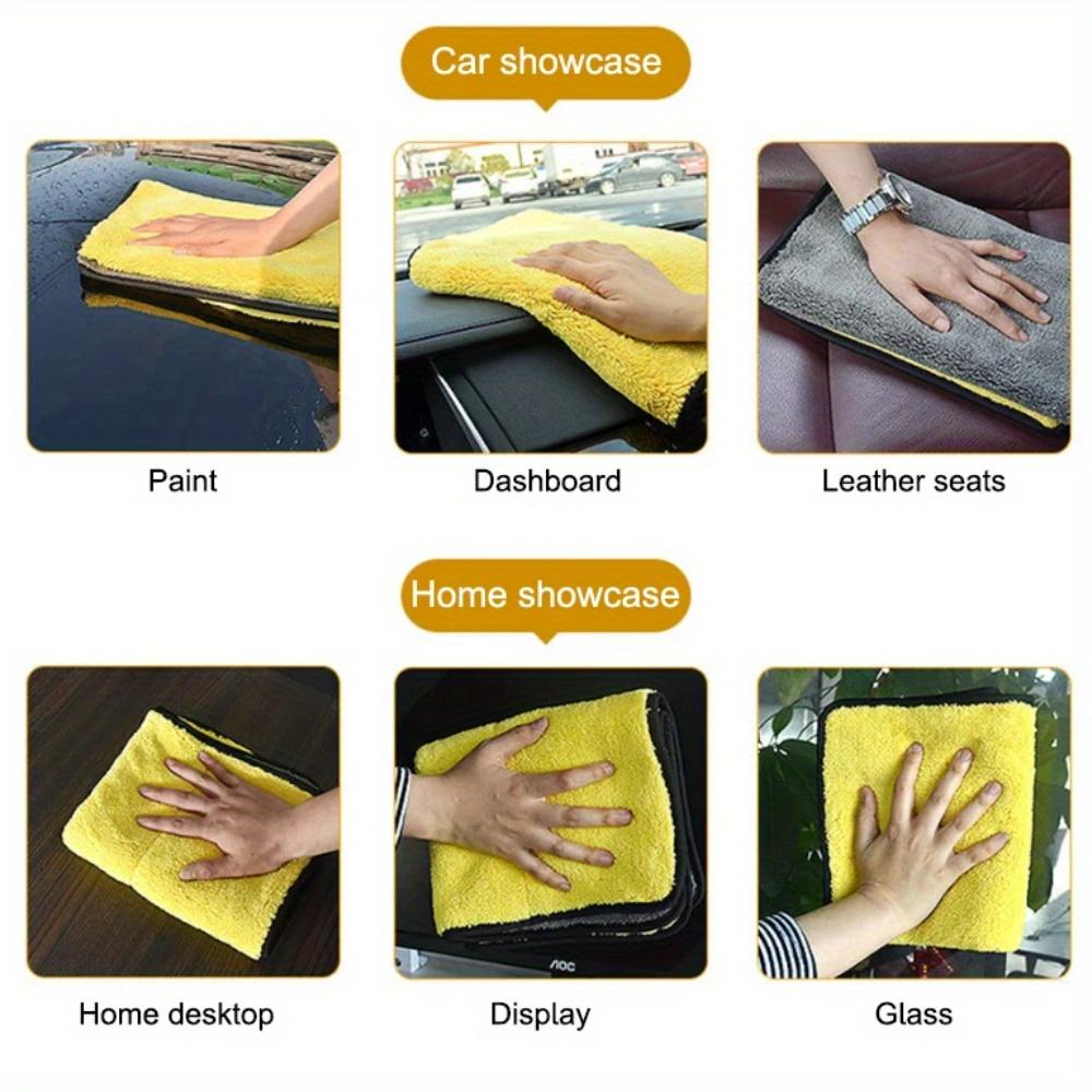 Super Absorbent Microfiber Car Towel, Large Quick-Dry Car Cleaning Cloth for Detailing and Drying
