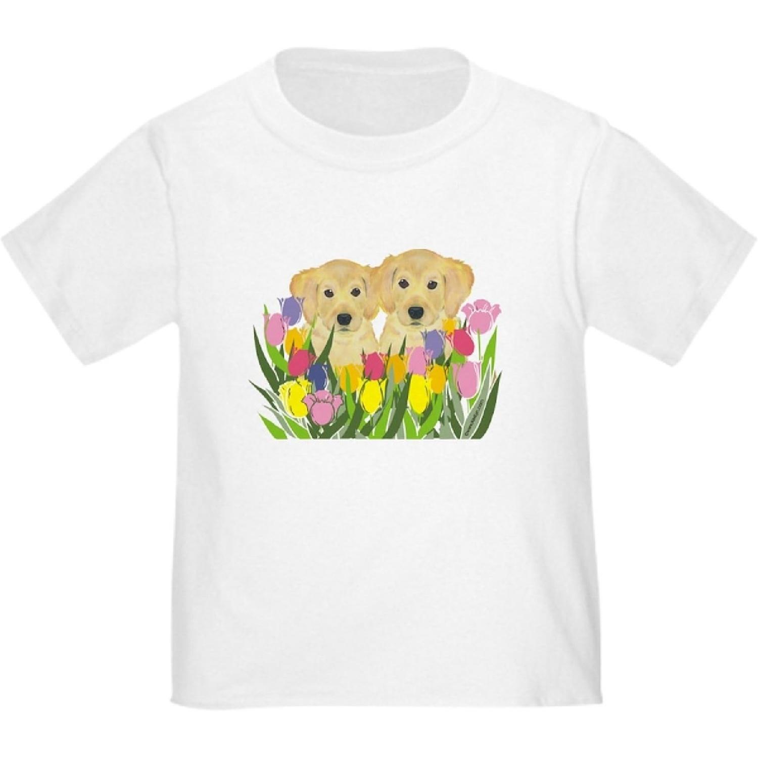 CafePress Golden Retriever Toddler T Shirt Cute Toddler Graphic T-Shirt, 100% Cotton S