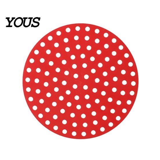 Reusable Food Grade Mats Air Fryer Silicone Liners, Non-Stick Basket for Liners Accessories, Heat Resistant Washable Pot Mat Baking Accessories