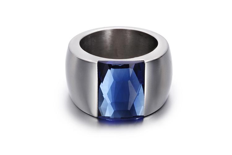 

Bohemia Stainless Steel Wedding Charm Rings for Women Square Multiple Color Crystal Glass Anillos Mujer Fashion Jewelry Gifts 6
