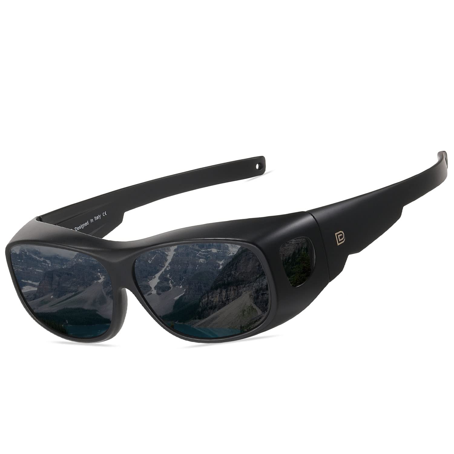 

Очки, которые можно надевать поверх поляризованных УФ-очков для мужчин и 8965 [DUCO] очки, линзы, UV400, защита, для женщин, (Матовый черно-серый)