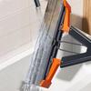 Wischmopp mit 2 superabsorbierenden Schwammmopp-Nachfüllköpfen Langstiel Ergonomisches Design Selbstauswringend Kleiner Mopp Bodenreinigungsgerät
