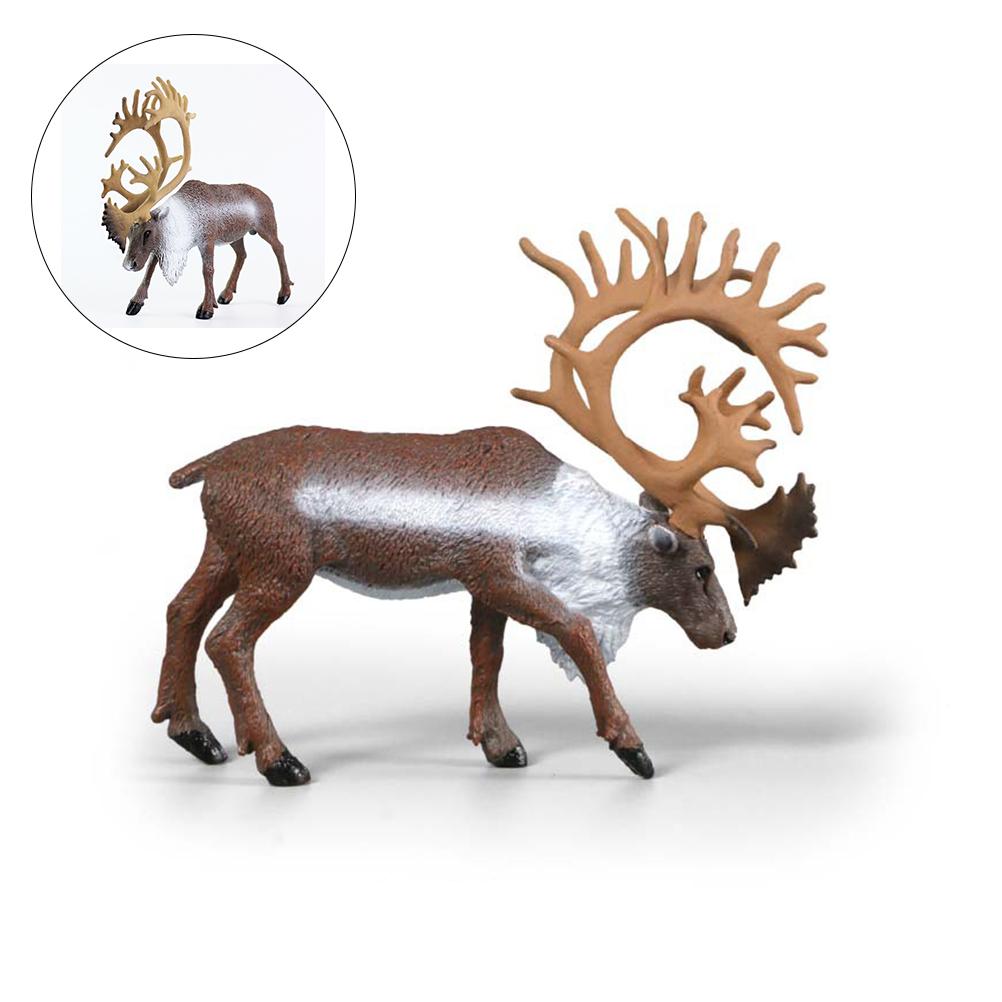 

Reindeer Model Toys Ornaments Household Simulated Pvc Animals Figurine Adornments Child Imitated Models 3X10.5X12CM