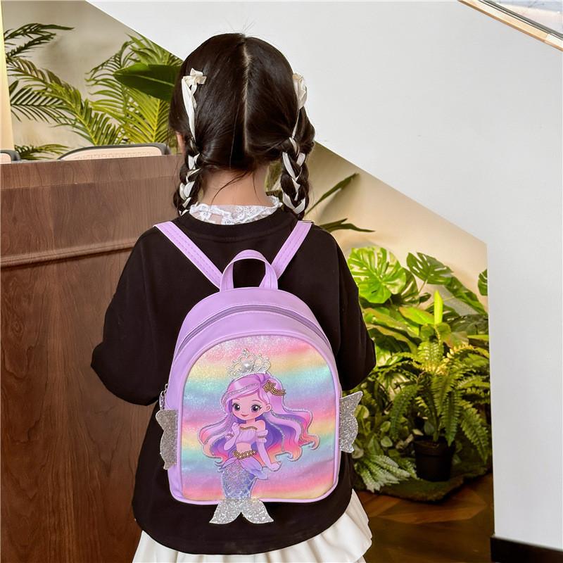 Adorable Mini Mermaid Backpack For Kids With Sparkling Sequins And Comfortable Design