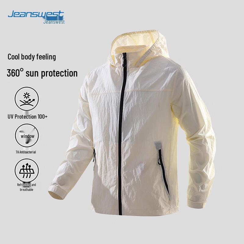 Jeanswest Men s UPF50+ Sun Protection Hooded Jacket XL