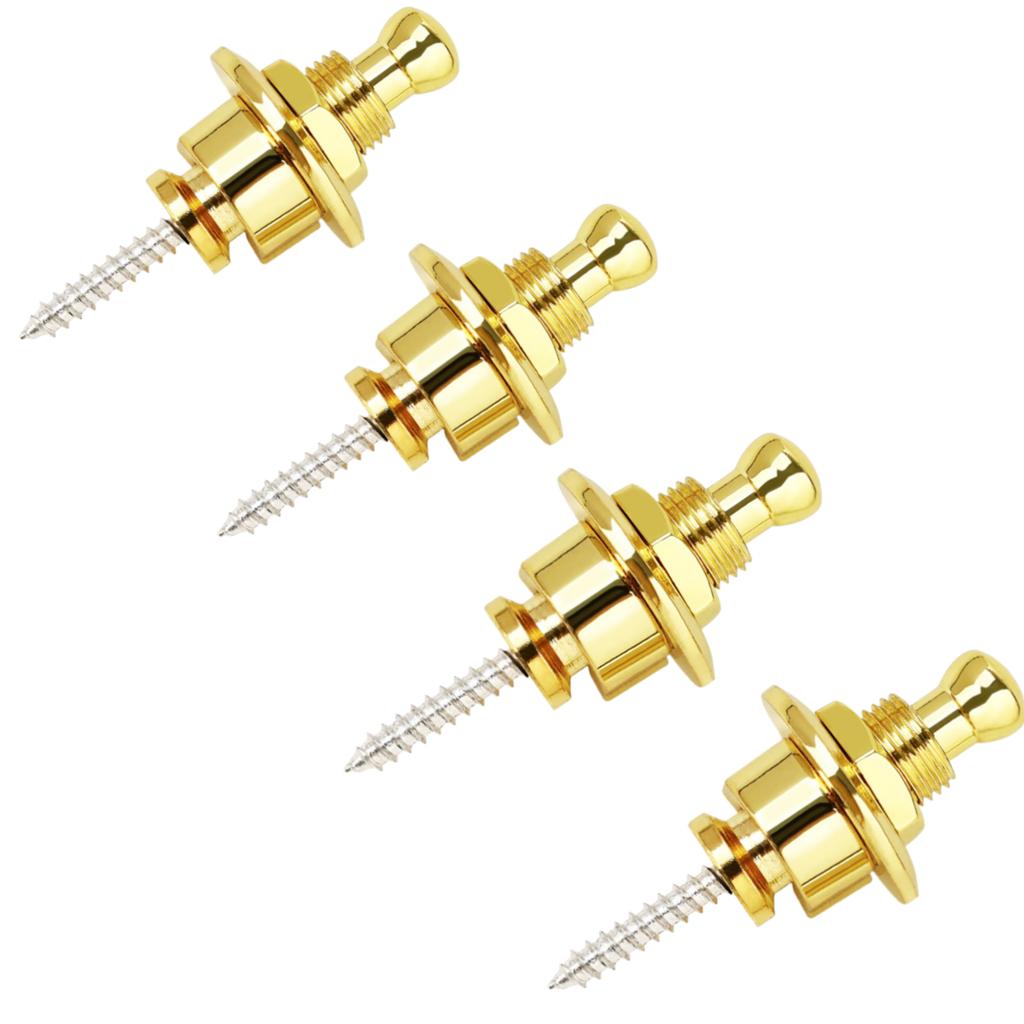 Guitar Strap Buttons Pins 1/2PCS 3 Color For Choose Premium Guitar Strap Locks Metal Security Strap Buttons Metal End Pins