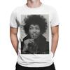 Classic Black And White Music Poster Oversized Graphic 100 Cotton Tshirt Jimi Rocker Hendrixs Tops Tees For Unisex