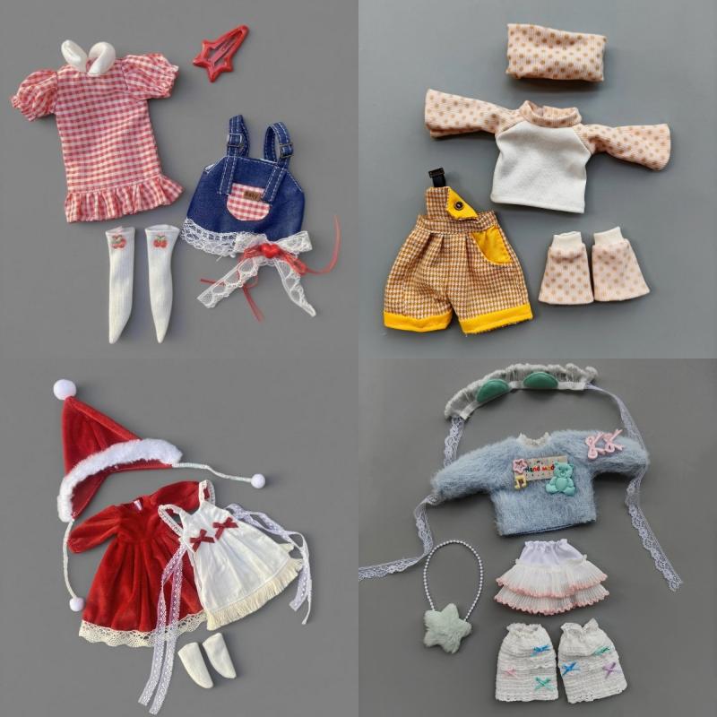 1 Set Furry Cute Winter Suit 1/6 Doll Diy Accessories Dress Up Toy Universal 30Cm Doll'S Clothes For Children Gifts