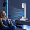 Bedroom Tower Fan Portable with Remote Control, 6 Speed 7 Color LED Night USB Powered Cooling Light, Quiet Air Cooler, Misting for Home Office