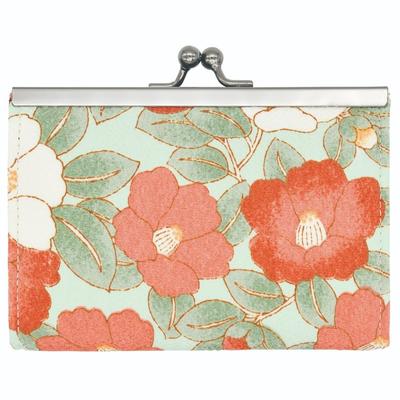 Ripple Onishi Ken Seihan Coin Purse Jabara Card Modern Camellia Japanese Large W12 X H10 X Case, Design, Pattern, Capacity, Compact, Mint, Approx.