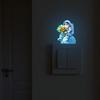 Cartoon Santa Astronaut Living Room Entrance Switch Sticker for Home Decoration and Beautification, Night Light Sticker