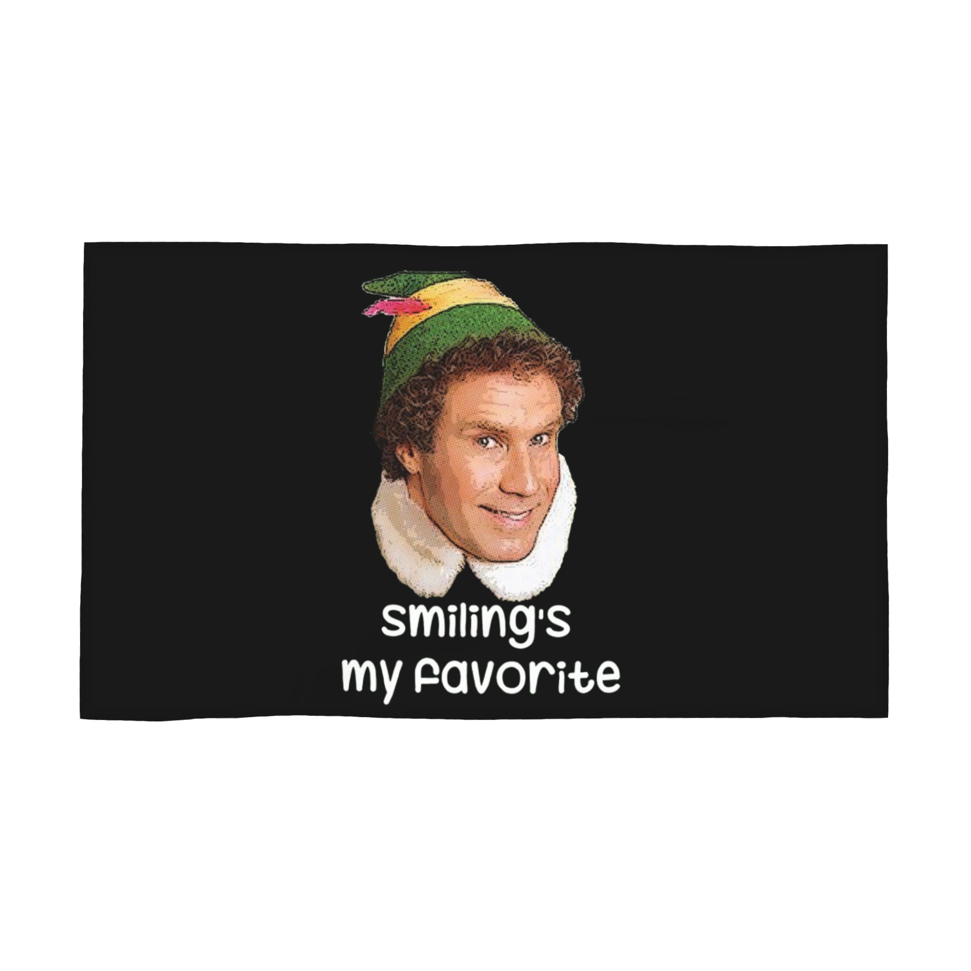 

Smiling s my favorite Buddy The Elf Movie Will Ferrell Soft Face Towel Quick Dry Pool Bath Cotton Towels Absorbent W40*H60(CM)