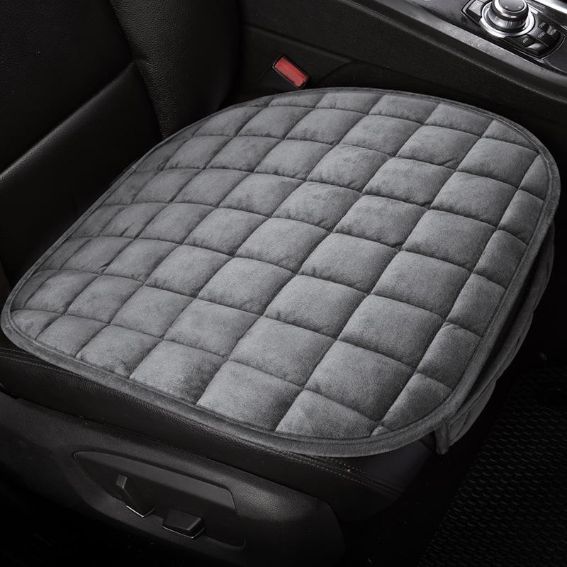 Car Seat Cushion Winter Plush Single Piece Short Hair Seat Cushion Thickened Warm Front Row Plush Cushion