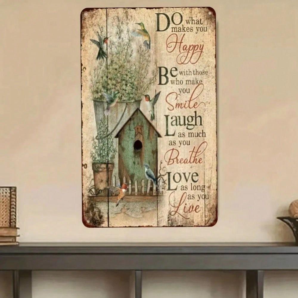 Vintage Metal Wall Poster Kitchen Home Decor