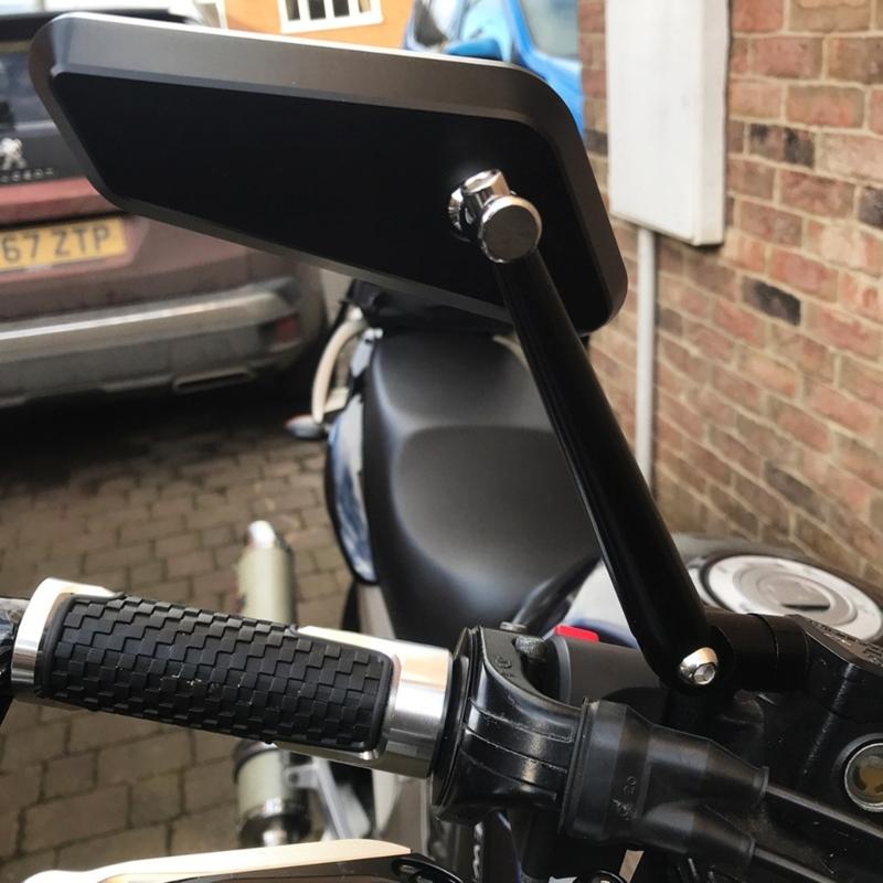 Motorcycle Handlebar Accessory: Heavy Industry Rear View Side Mirrors,Universla 1Pair