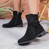 New Fashionable Versatile Short Women's Boots Outdoor Thick Bottom Autumn Winter Casual Comfortable Coarse Heel Women's Boots