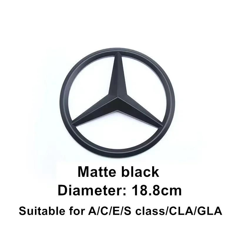 C200 E200 For Mercedes Benz ABS Car Front Grille Badge Decal Cover Emblem for Mercedes Benz W204 W205 W210 W211 W212 W213 C E Cl