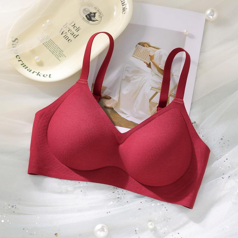 

Women s Striped Seamless Lift Bra - Anti-Sagging, Comfortable, Soft Support, No Steel Ring M