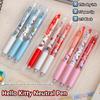 3Pcs/Box Kawaii Kuromi Melody Pressing Gel Pens Set Cute Cartoon 0.5Mm Black Ink Neutral Pens Student Stationery Office Supplies