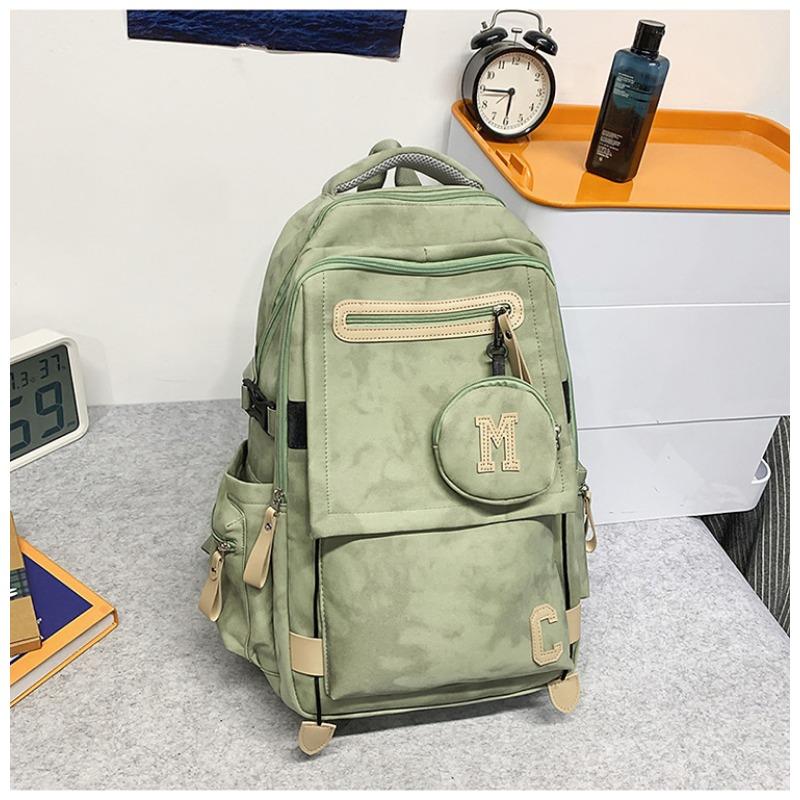 Ridge Protection, Lightweight Schoolbag for Boys, Junior High School Students, High School Students, New Large-capacity Simple Backpack for Women