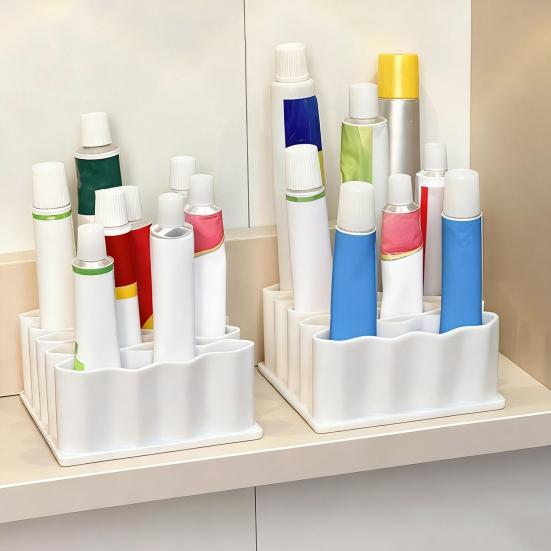 Wave Shape Pen Holder Desktop Storage Rack Creative Decorative Desk Organizer for Office Stationery Pens Crayons Markers