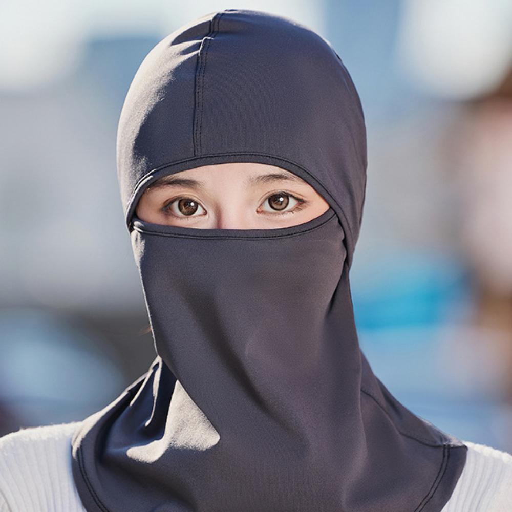 

Neck Warmer Winter Helmet Cap Windproof Mask Hat Scarf Set New Pullover Cap Cycling серый