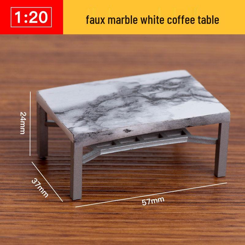 1:20 Scale 3D Miniature Architectural Model: Floor Plan Scene with ABS Furniture