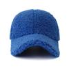 New Solid Color Artificial Lamb Wool Baseball Cap Plush Snapback Hat Autumn Winter Keep Warm Dad Hats For Women Men Sunshade
