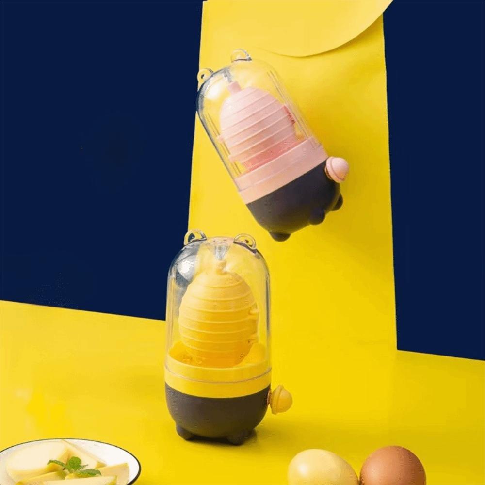 Hand Pull Design Egg Scrambler Mix Evenly Egg Spin Device Manual Egg Yolk Mixer Hard-boiled Egg
