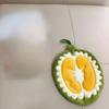 New fruit guava durian towel with cute hanging style kitchen hand towel as a souvenir