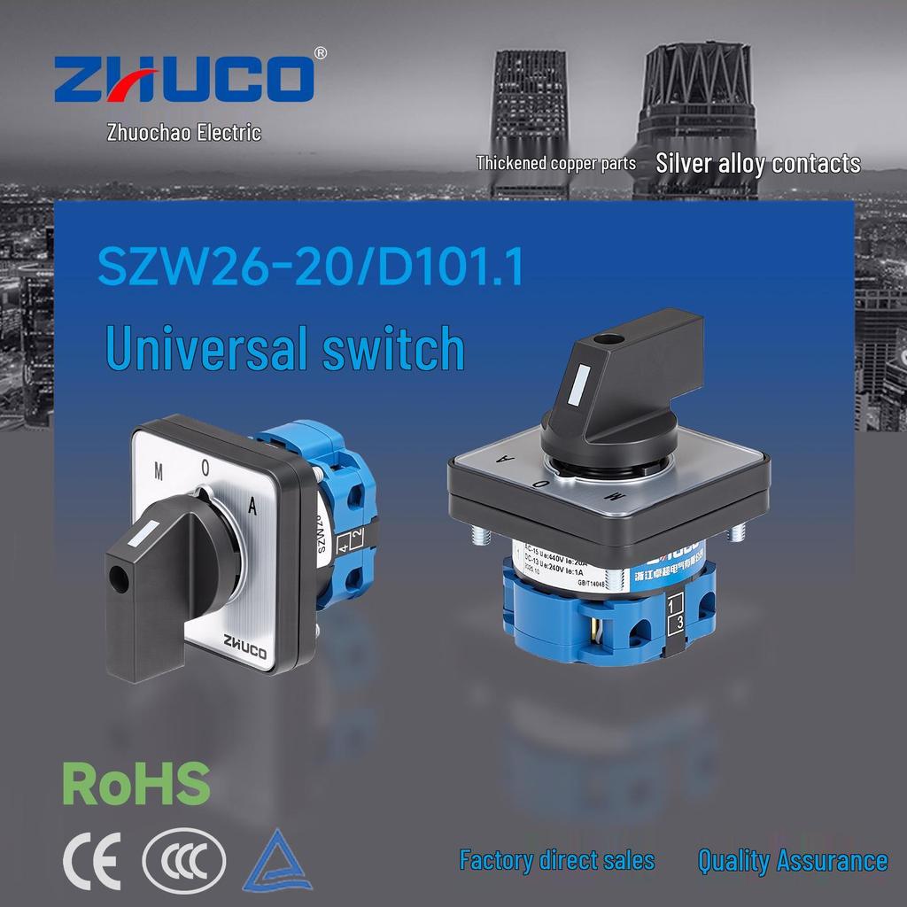 Zhuochao SZW26-20/D101.1 MOA Three-Speed Changeover Switch