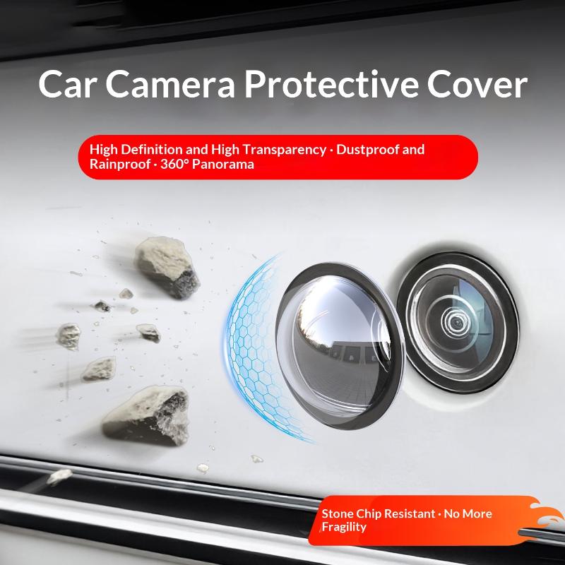Universal Car Camera Lens Protector 2Pcs Rear View Backup Camera Cover 360° Camera Protection Anti Scratch Waterproof