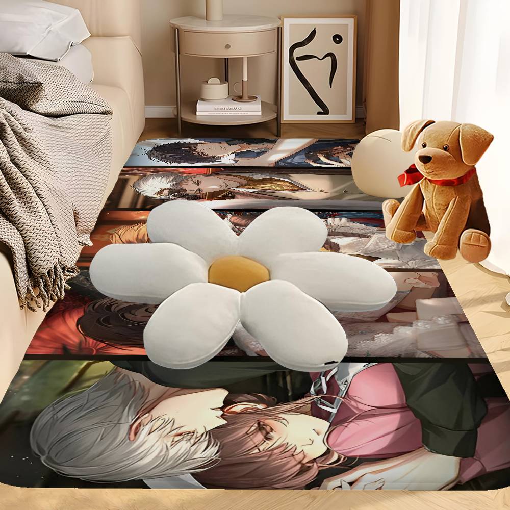 Anime Light and Night Hallway Carpet Washable Non-Slip Living Room Sofa Chairs Area Mat Kitchen Doormat Area Rug