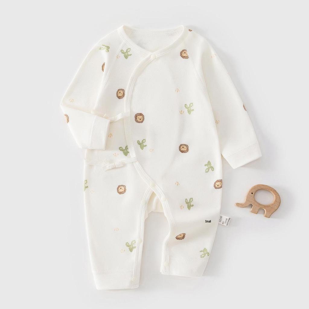 Butterfly Baby Bodysuit: Pure Cotton Newborn Jumpsuit for Spring & Autumn - Cute Crawling Outfit