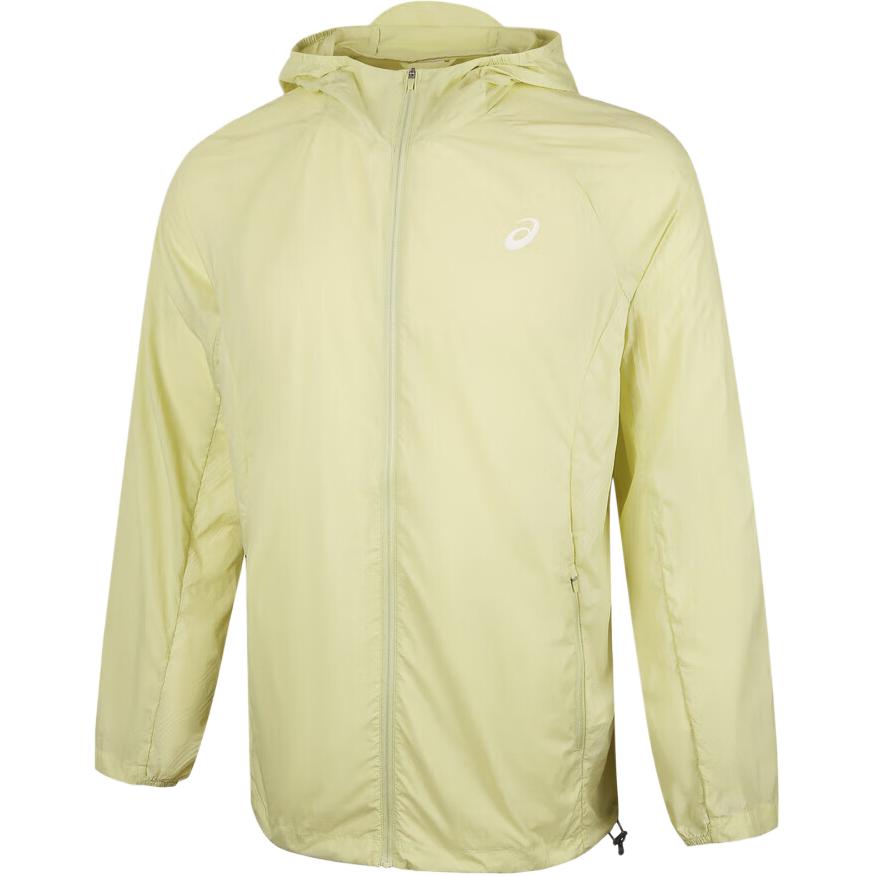 

Asics Однотонная куртка с капюшоном на молнии с длинным рукавом Мужские куртки Желто-зеленый 2011D461-300 XL