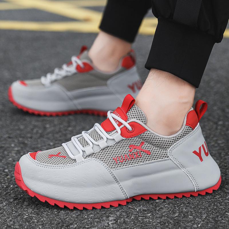 Fashion Autumn Men's Casual Sports Shoes 2025 Breathable Non Slip Internal Height Outdoor Fashion Sneakers Platform Zapatos Para Hombre