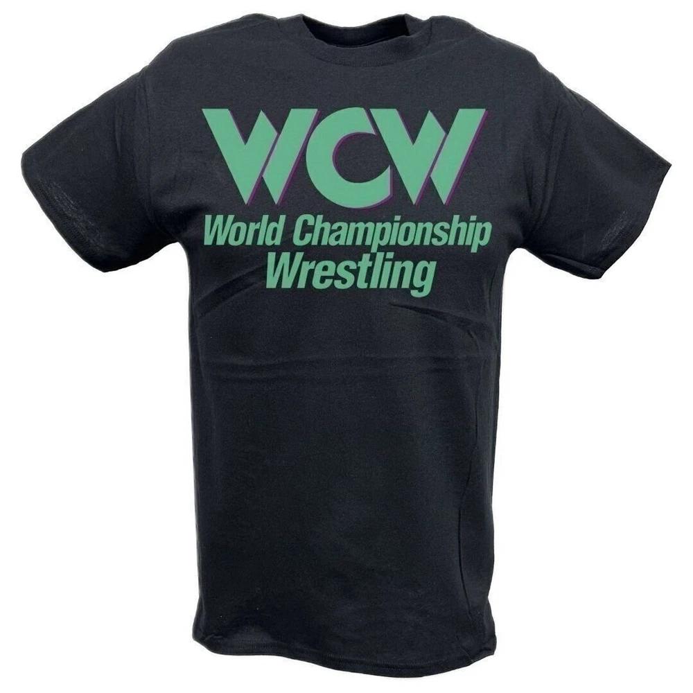 WCW Logo World Championship Wrestling Black Tshirt M