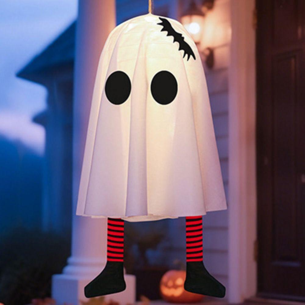 Floating LED Specter Flashing Halloween Hanging Ornament Funny Specter Ceiling Hanging  Porch